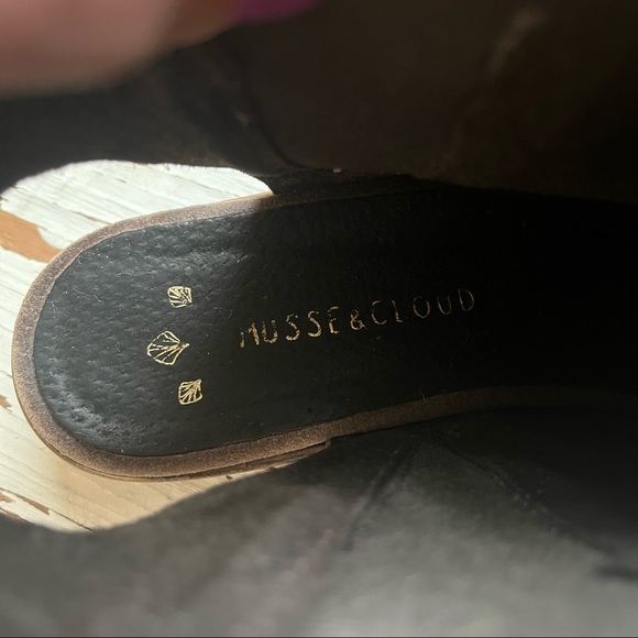 Musse & Cloud Ciara Boho Suede Leather Open Toe & Heel Ankle Bootie Sandal - Picture 9 of 13